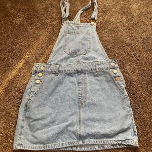 Forever 21 Denim Overall Dress